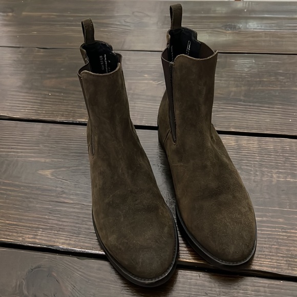 Thursday Boot Co • Dark Brown Suede Duchess Bootie - Picture 3 of 6